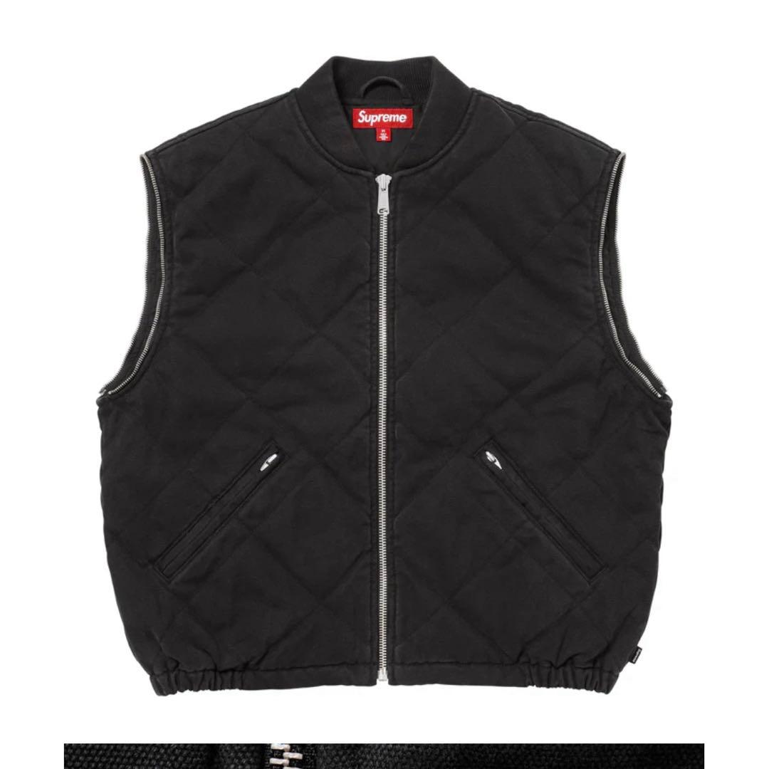 定価以下 ZipOff Sleeve Quilted Bomber Jacket