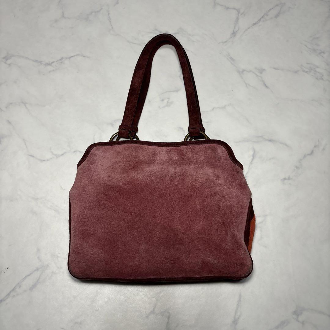 バッグ 90s miumiu suede leather handbag archive