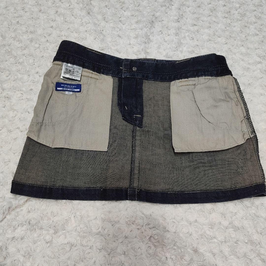 スカート BURBERRY BLUE LABEL denim mini skirt