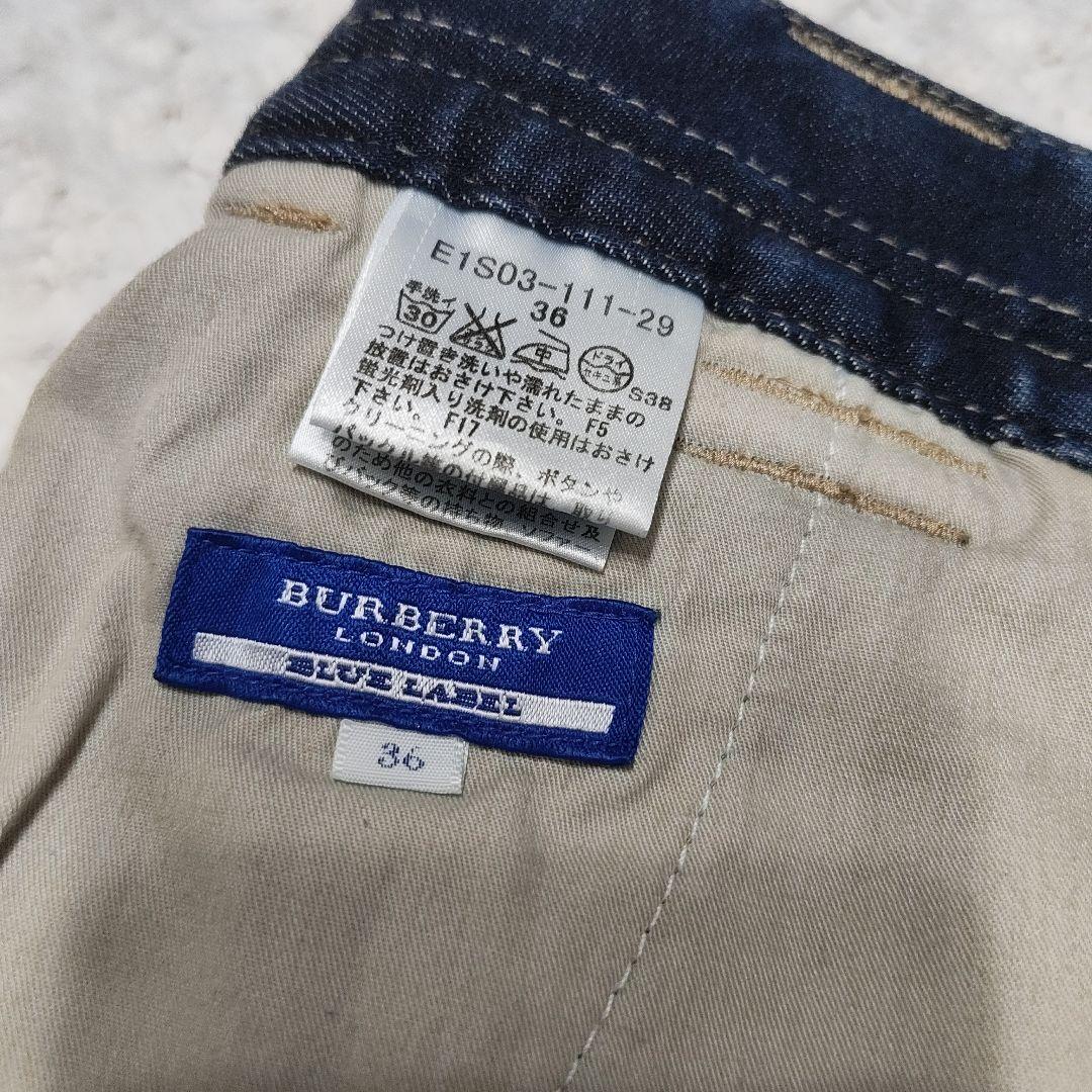 スカート BURBERRY BLUE LABEL denim mini skirt