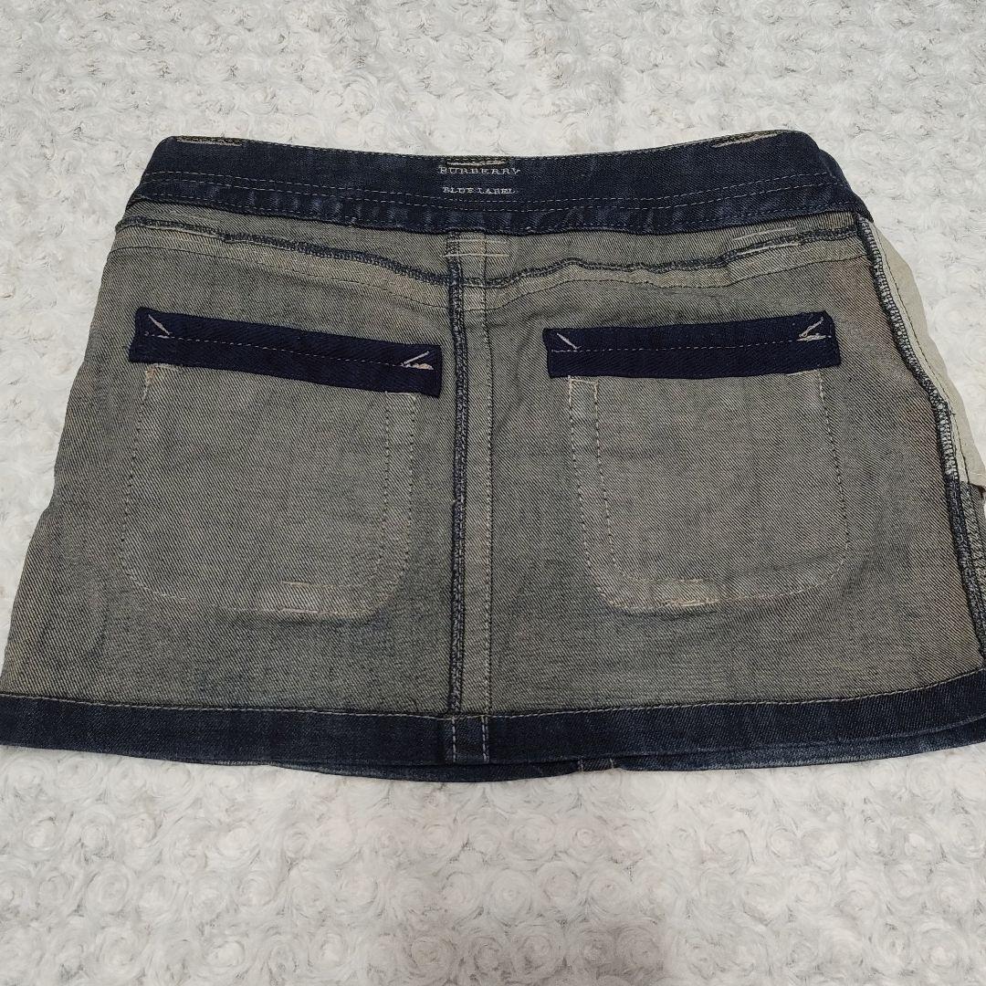 スカート BURBERRY BLUE LABEL denim mini skirt