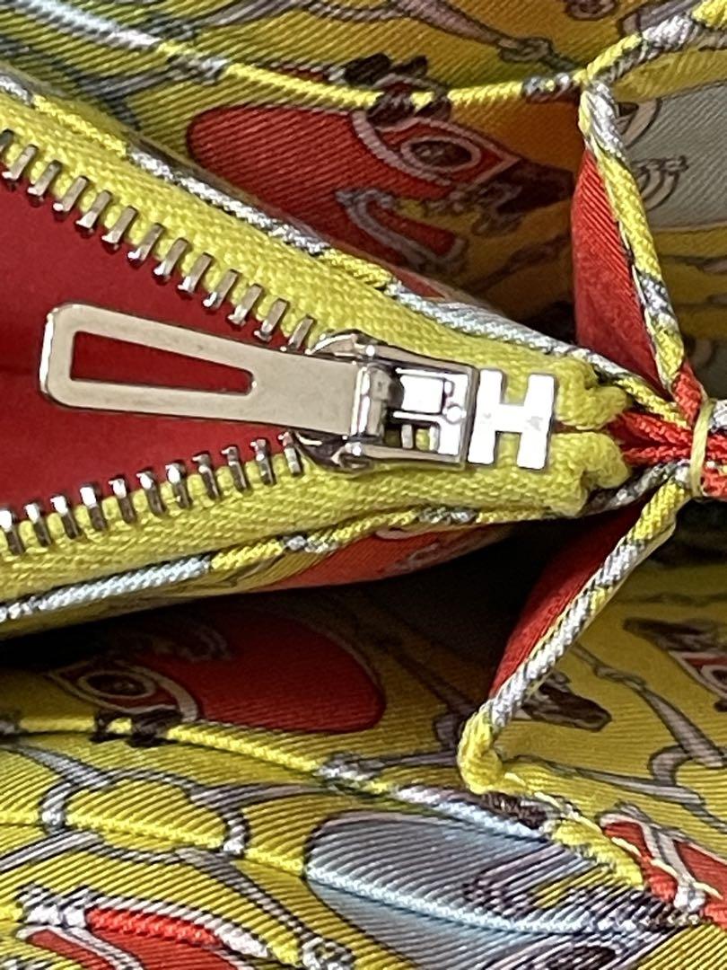 エルメス　アザップ　シルクイン　長財布　ブルーゼフィール