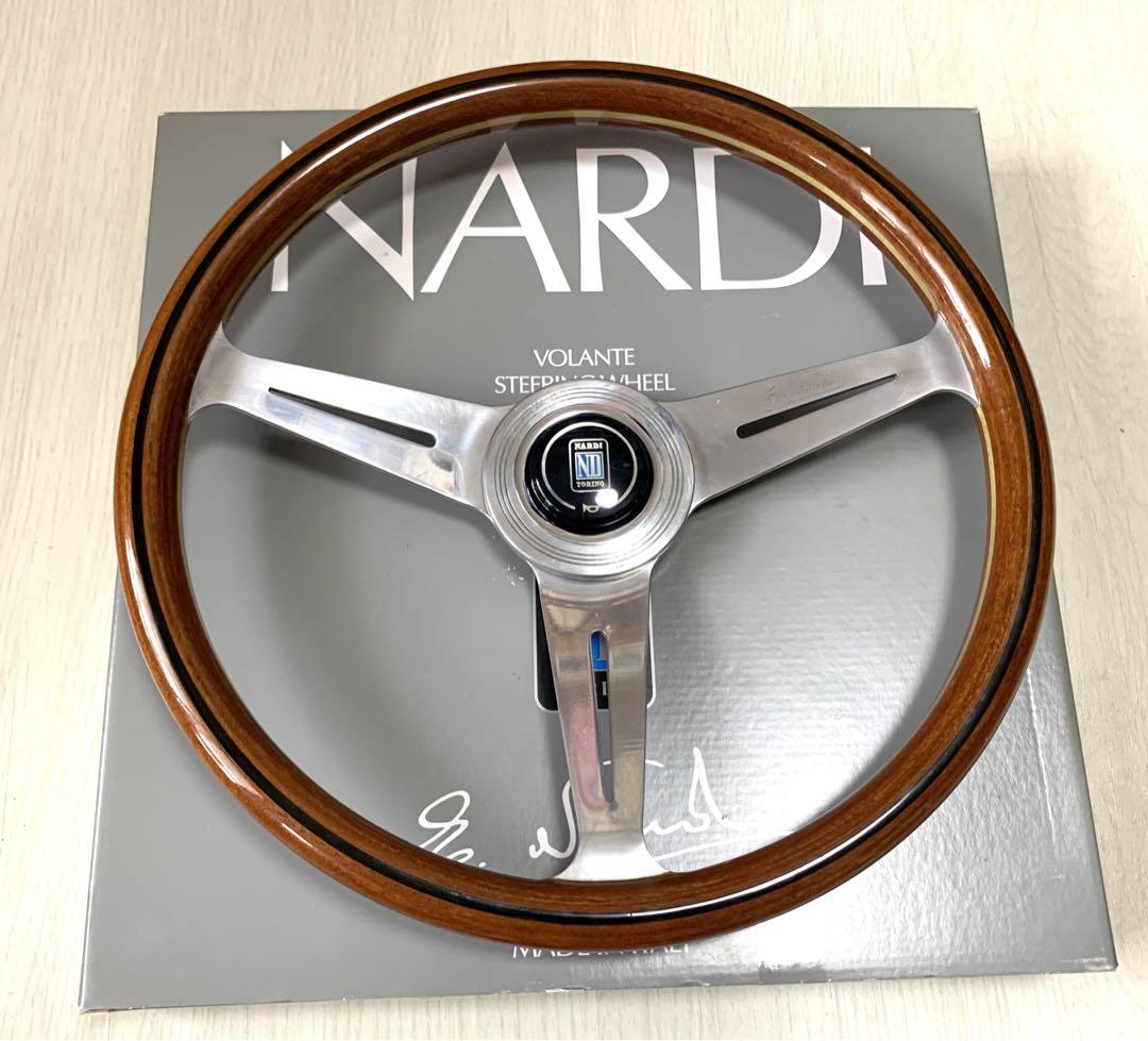 希少【NARDI Classic】36.5Φ ウッドステアリング 即決大歓迎-