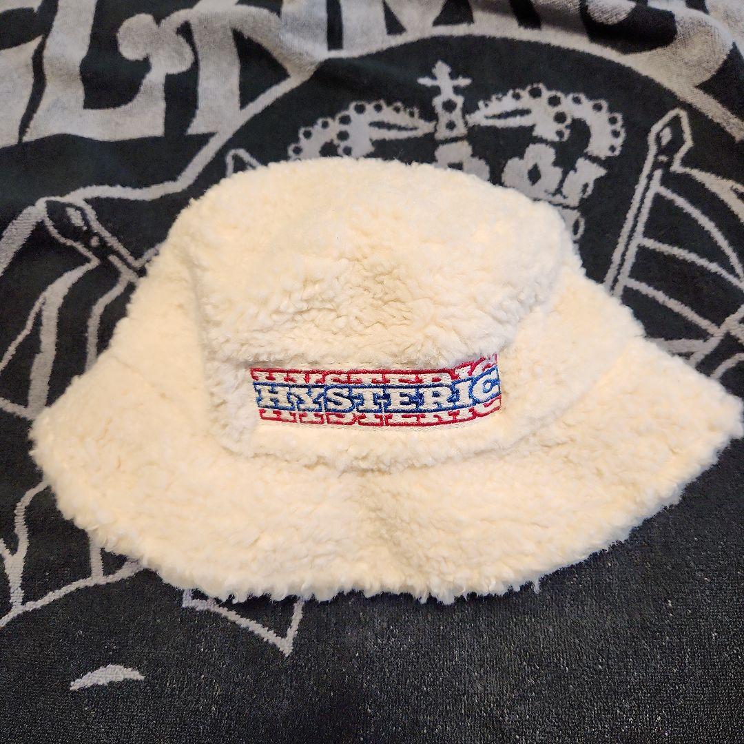 ☆新品未使用☆HYSTERICGLAMOUR ロゴ刺繍♥️ボア バケットハット レディース