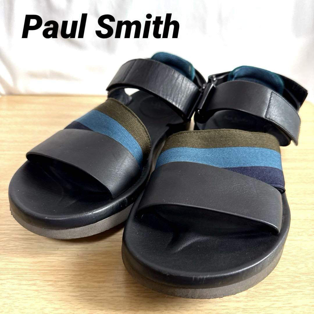 Paul Smithポールスミス レザーコンフォートサンダル ブラック