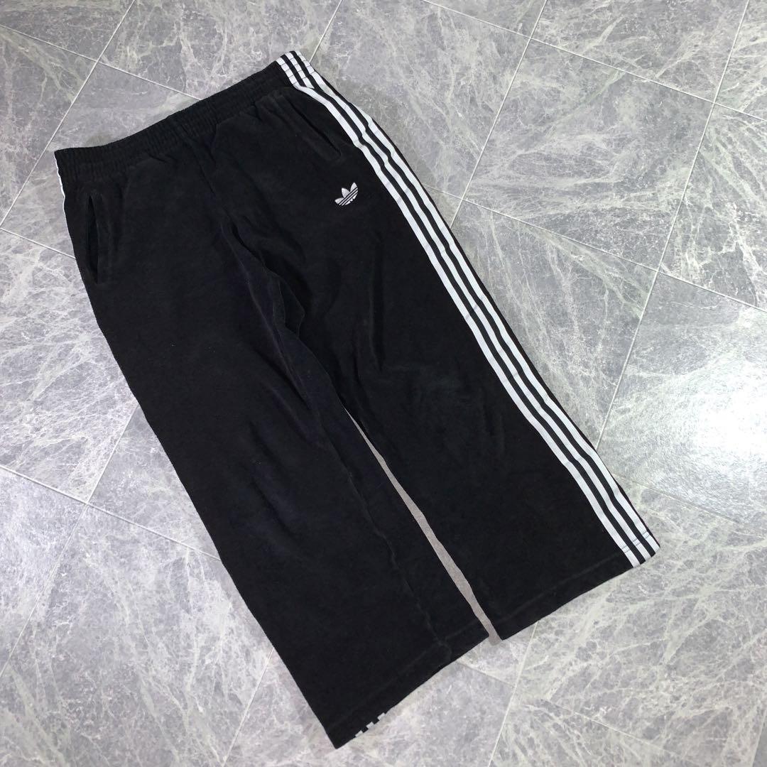 レア90's adidas デサント ベロア Truck Pants y2k
