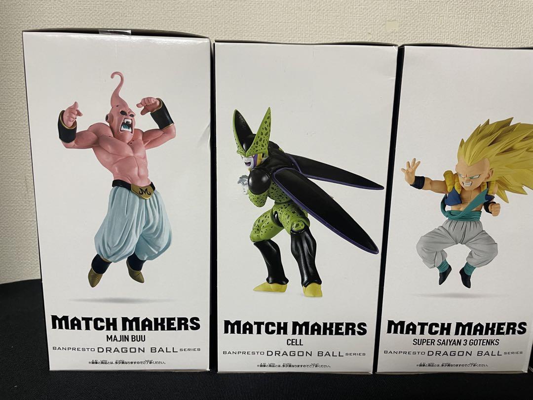 BANPRESTO - ドラゴンボール MATCH MAKERS 孫悟飯　セル　ゴテンクス　魔人ブウ ドラゴンボールZ MATCH MAKERS 魔人ブウVSゴテンクス 孫悟飯 セル