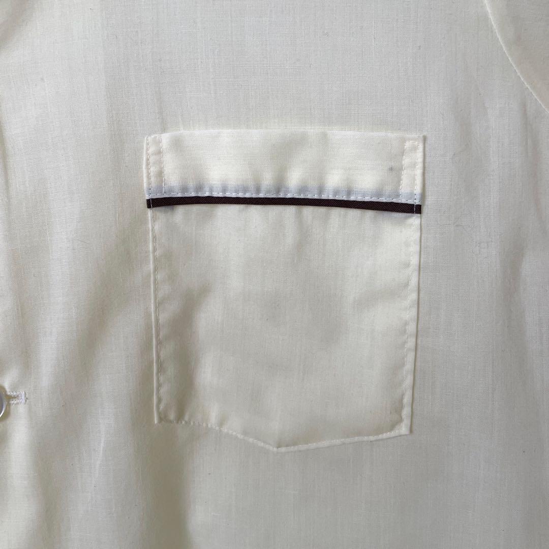 70s Chelsea パジャマシャツ 古着 ヴィンテージ 黄 イエロー