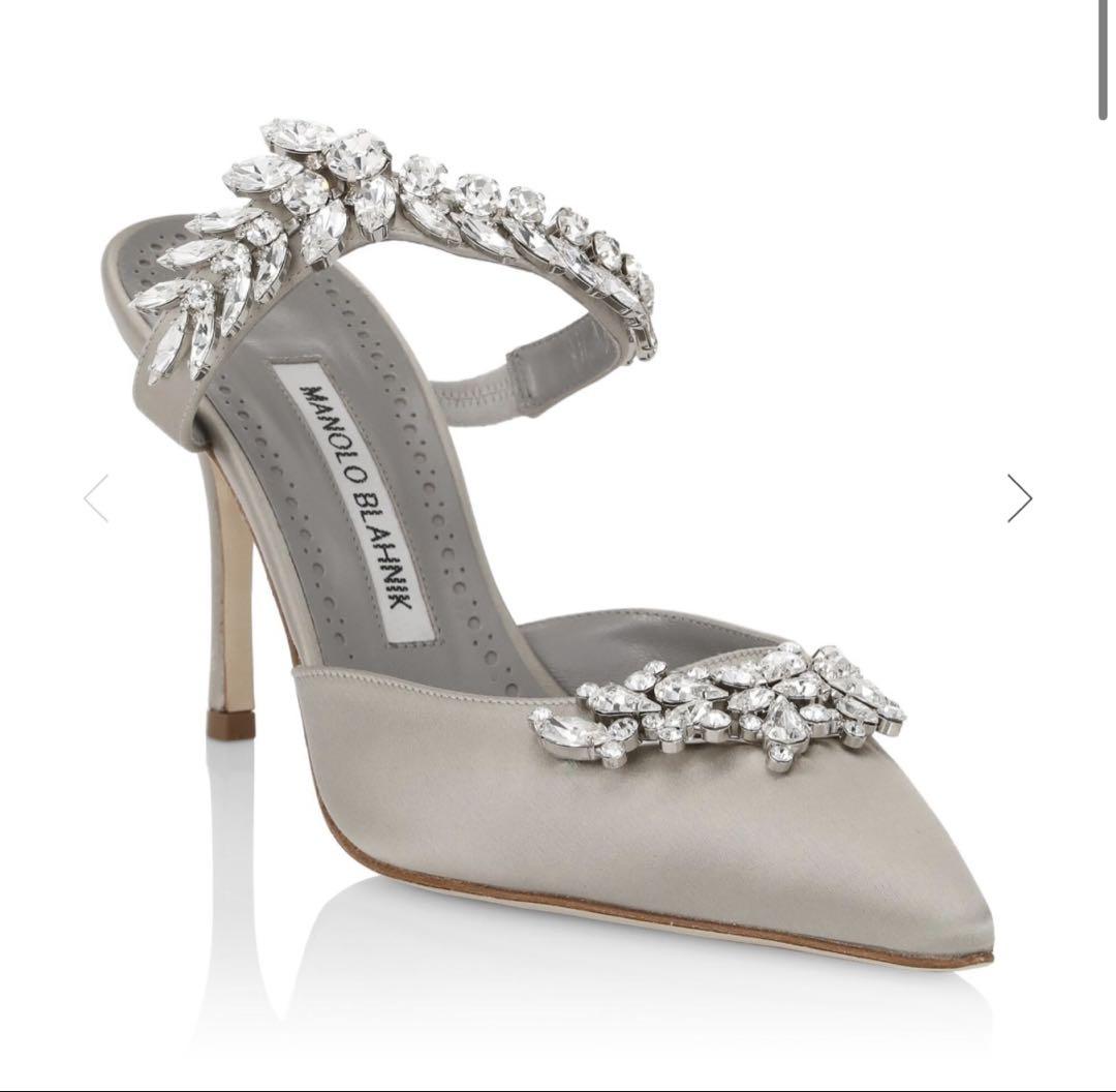 早い者勝ちMANOLO BLAHNIK LGRY ルルム　90mm
