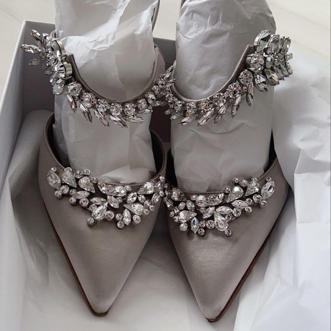 早い者勝ちMANOLO BLAHNIK LGRY ルルム　90mm