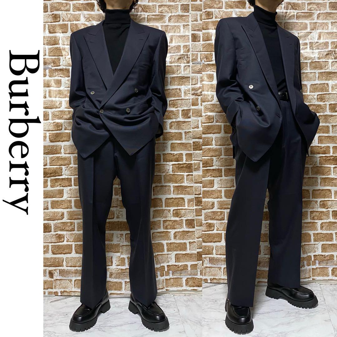 【美品】Burberry 金ボタン　セットアップ　ダブル