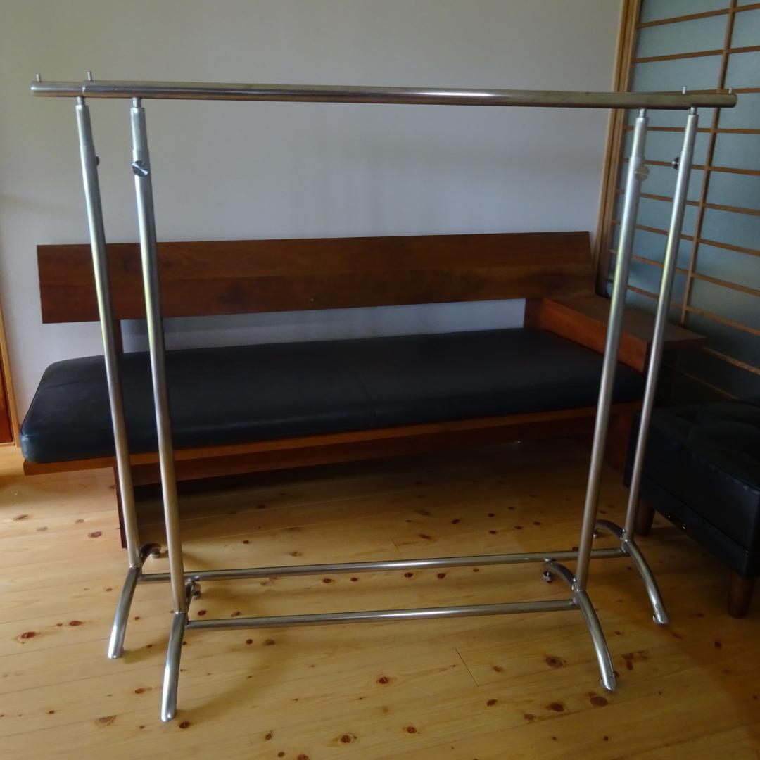 2点セット ステンレス× ハンガーラック コートスタンド アイアン アパレル 2点セット ステンレス× ハンガーラック コートスタンド アイアン アパレル