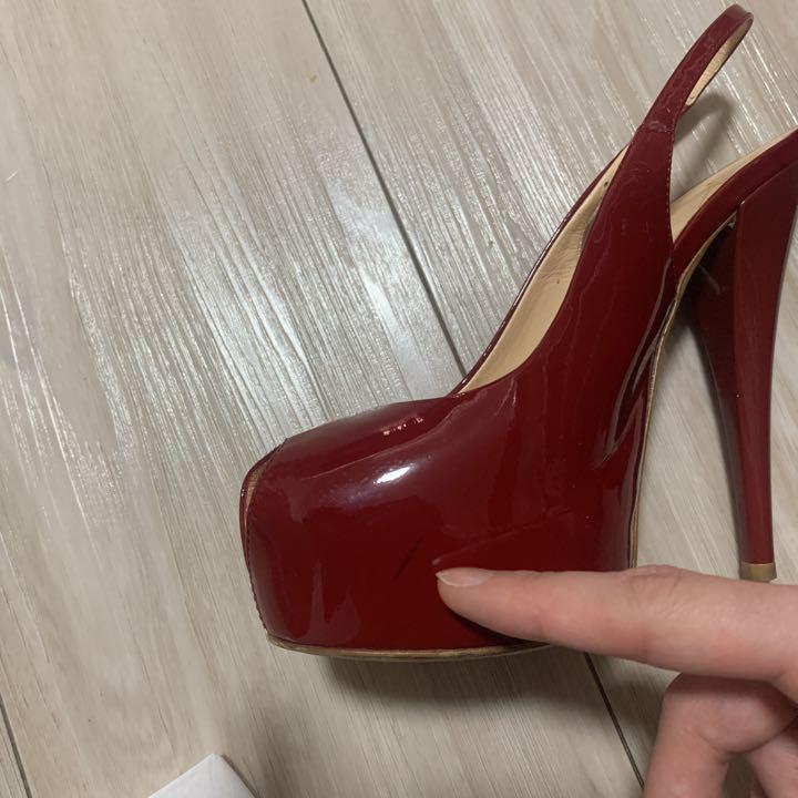 ジュゼッペザノッティ オープントゥ パンプス 36 赤 - メルカリ ジュゼッペザノッティ オープントゥ パンプス 36 赤 - メルカリ