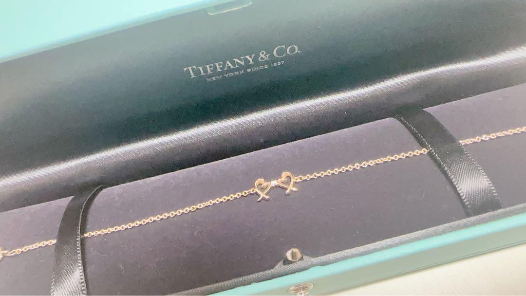 ティファニー 【ダブル ラビング ハート ブレスレット】Tiffany&Co