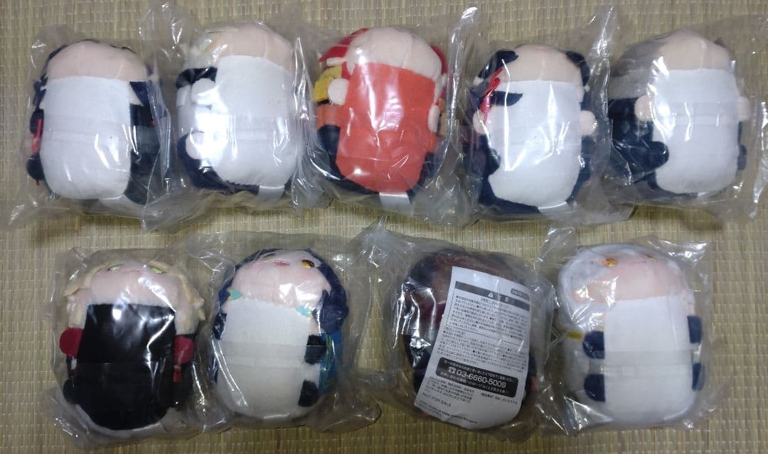 鶴丸国永 もちマス おまんじゅう セット売り 刀剣乱舞 もちもちマスコット 鶴丸国永、大倶利伽羅他 ぬいぐるみ