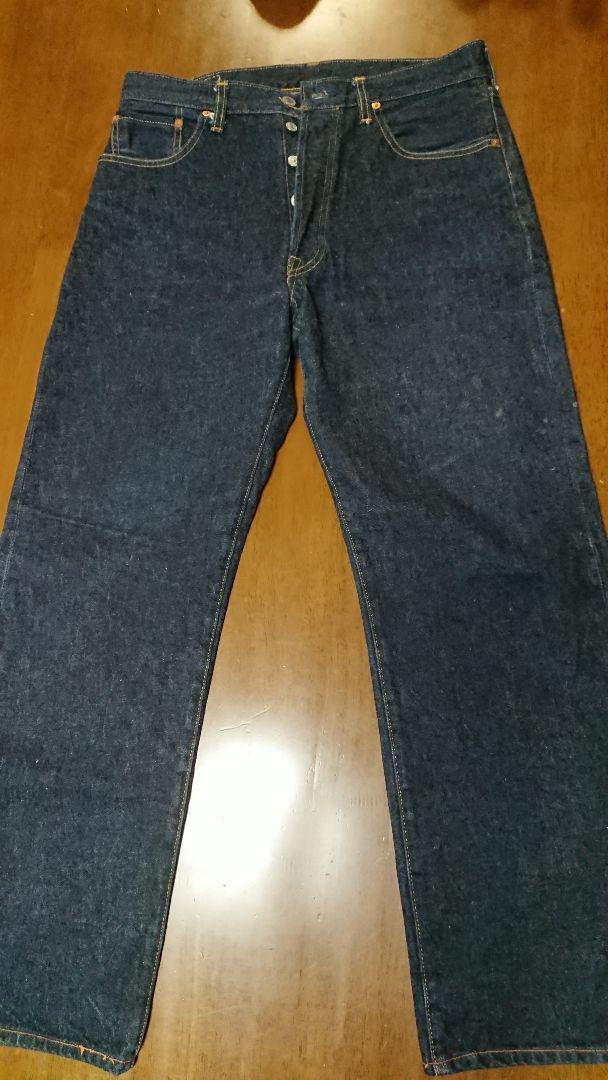 濃紺90年代復刻 米国製バレンシアLevi's501XX赤耳デニムW34 L36