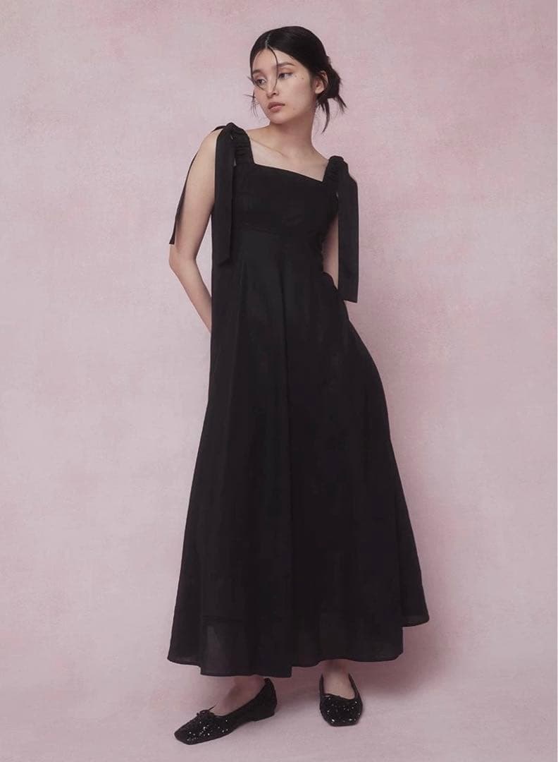 FRAY I.D ワイドストラップストレッチワンピース