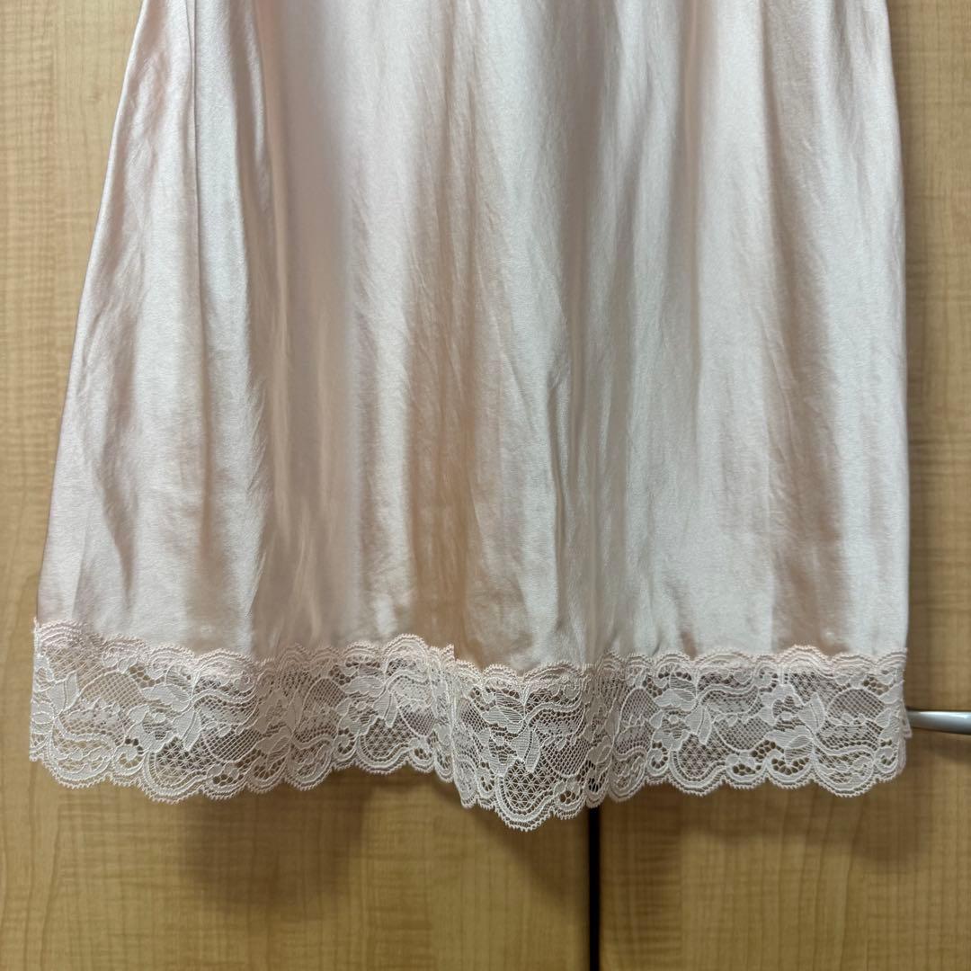 intimissimi　レース ディテール付きシルク スリップ　ピンク