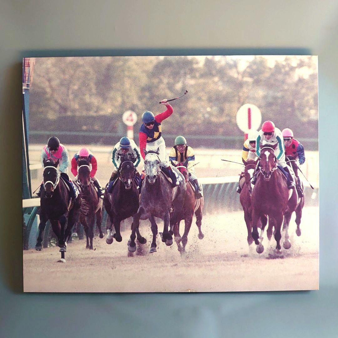 オグリキャップ木製パネル 1999年第35回 有馬記念 オグリキャップ引退試合