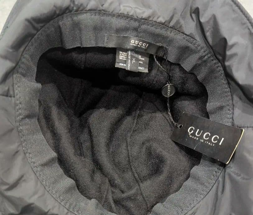 GUCCI ブラック バケットハット XL GUCCI ブラック バケットハット XL