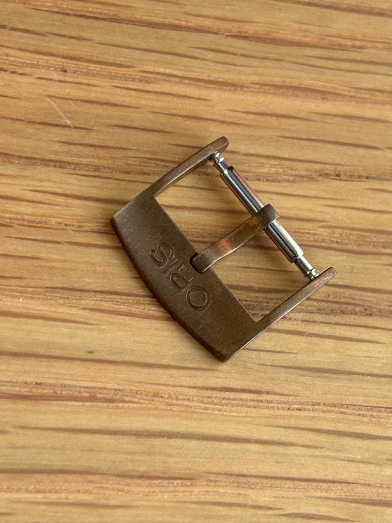 純正Oris 16mm ブロンズ　バックル　尾錠