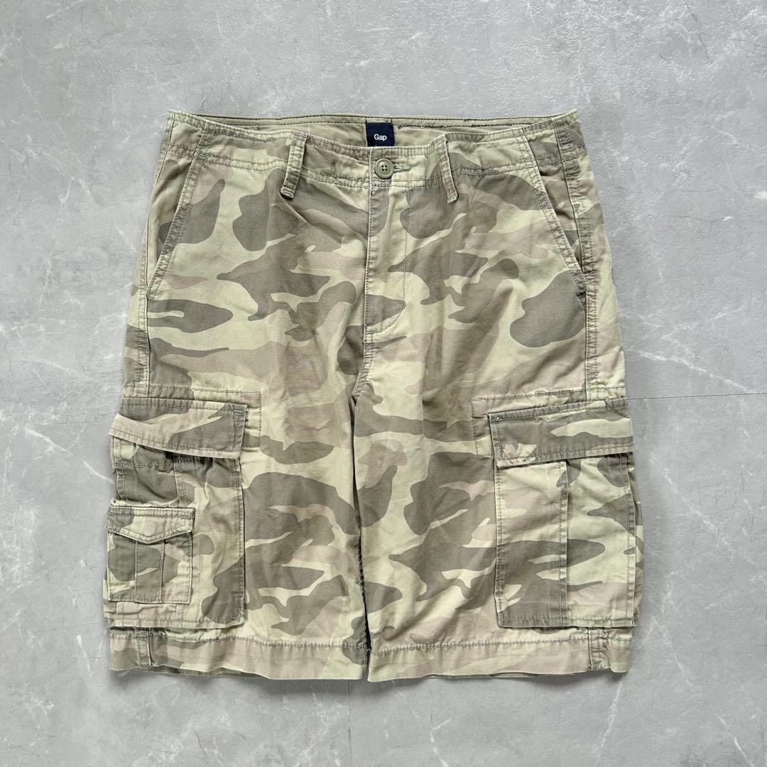 90s RegalWear 迷彩 カーゴ バギーパンツ ショーツ 極太 y2k 迷彩カーゴショートパンツ バギーショーツ y2k グランジ opium L