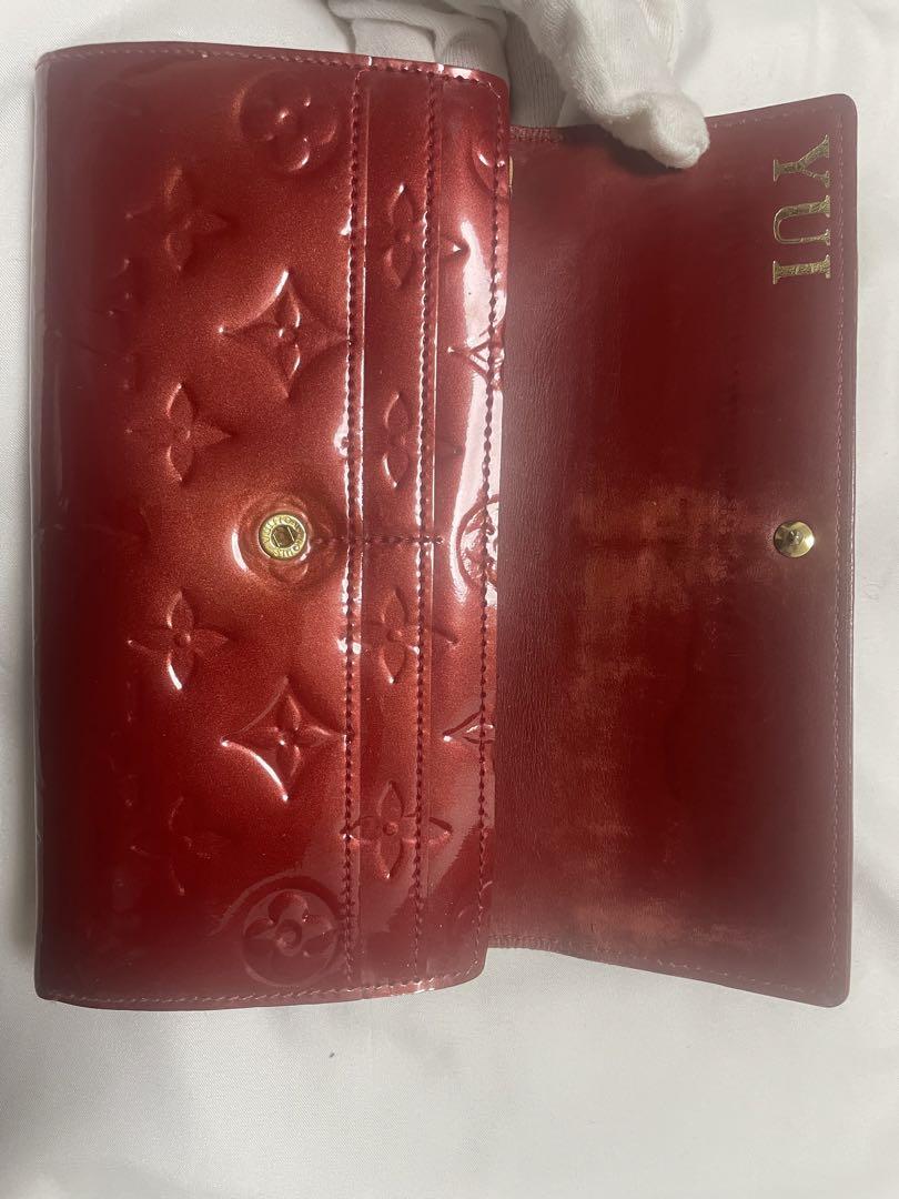 フ*!様 Louis Vuitton ヴェルニ　長財布 レッド