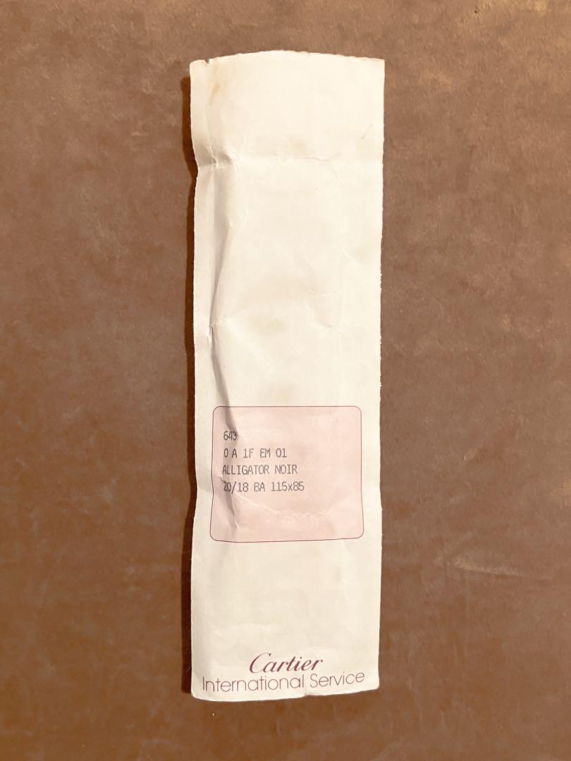 Dayana様お買い上げ Cartier純正ベルト Alligator/ Red