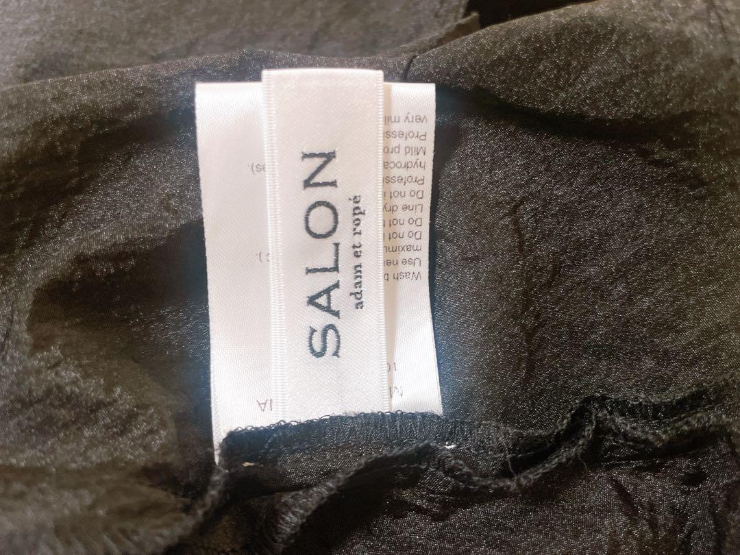 SALON　adam et rope' アダムエロペ 黒トップス　ブラウス