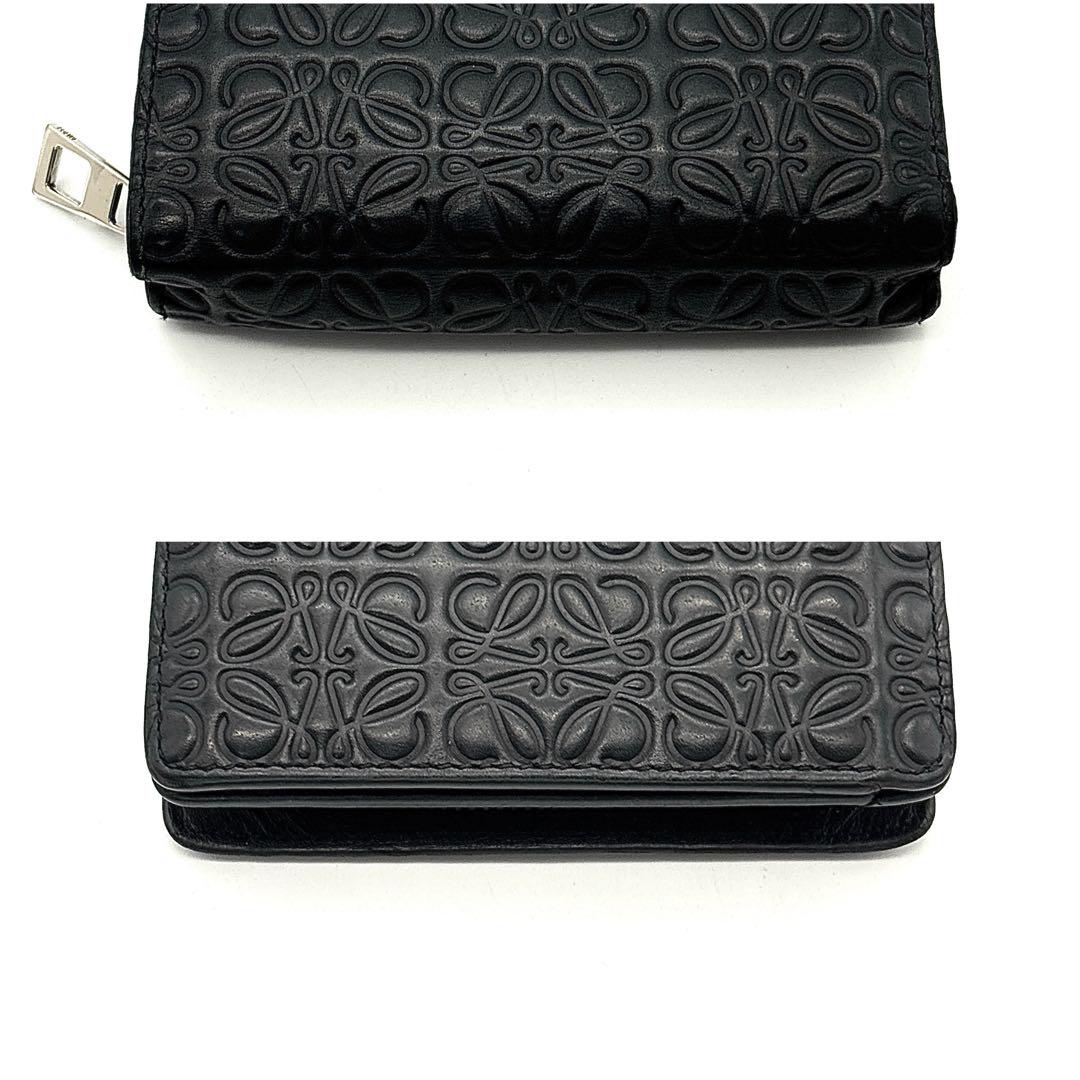 入手困難品◇LOEWE 二つ折り財布 リピートアナグラム ブラック