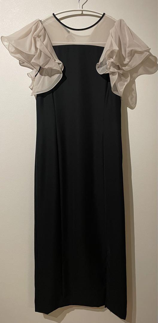 FRAY I.D フリルスリーブコンビドレス　オケージョンワンピース