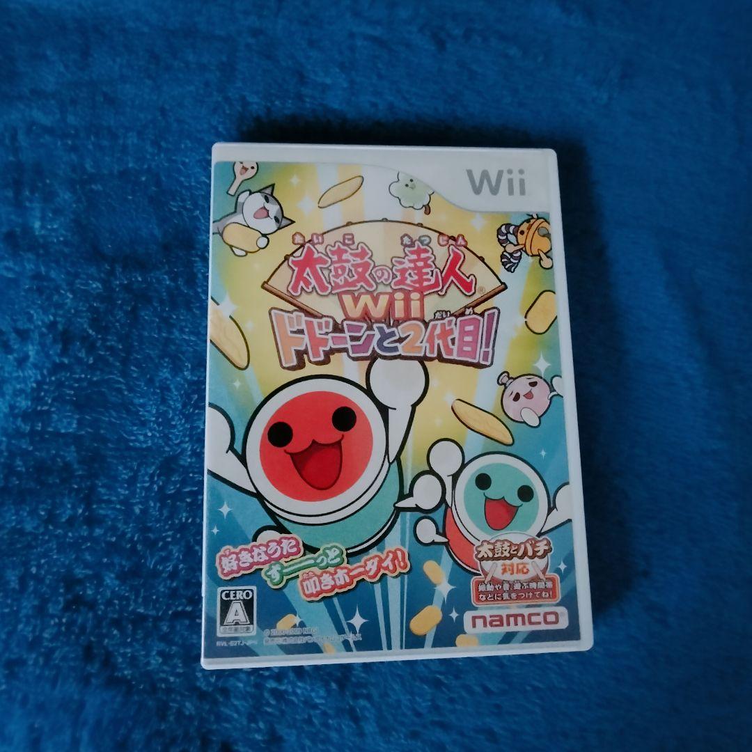 太鼓の達人 Wii ドドンと2代目箱付きセット タタコン2個とソフト