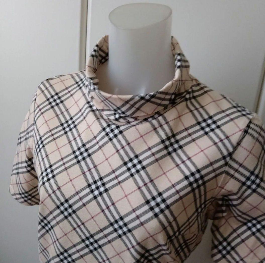 ★美品★バーバリー★半袖★ハイネック★ノバチェック★ヴィンテージ★