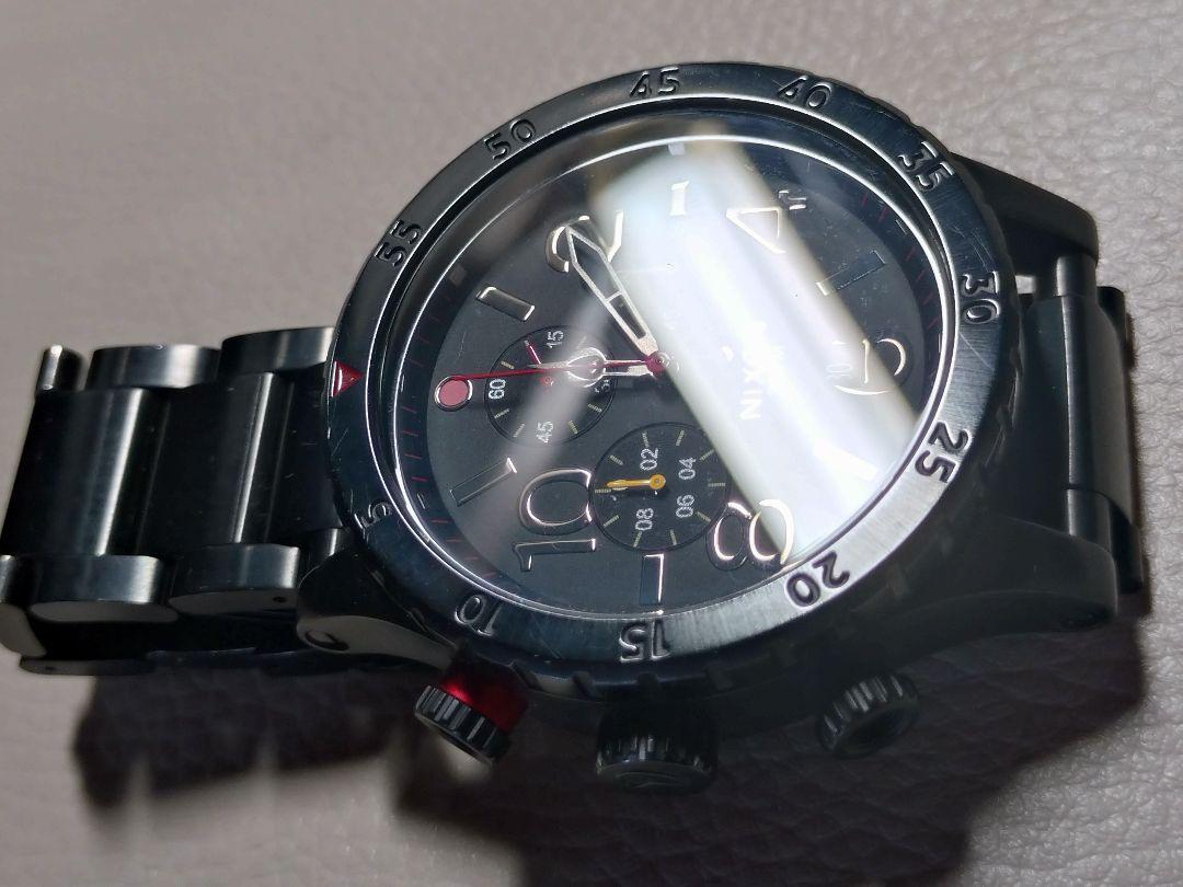 Nixon 48-20 Chrono 腕時計 ブラック 200M