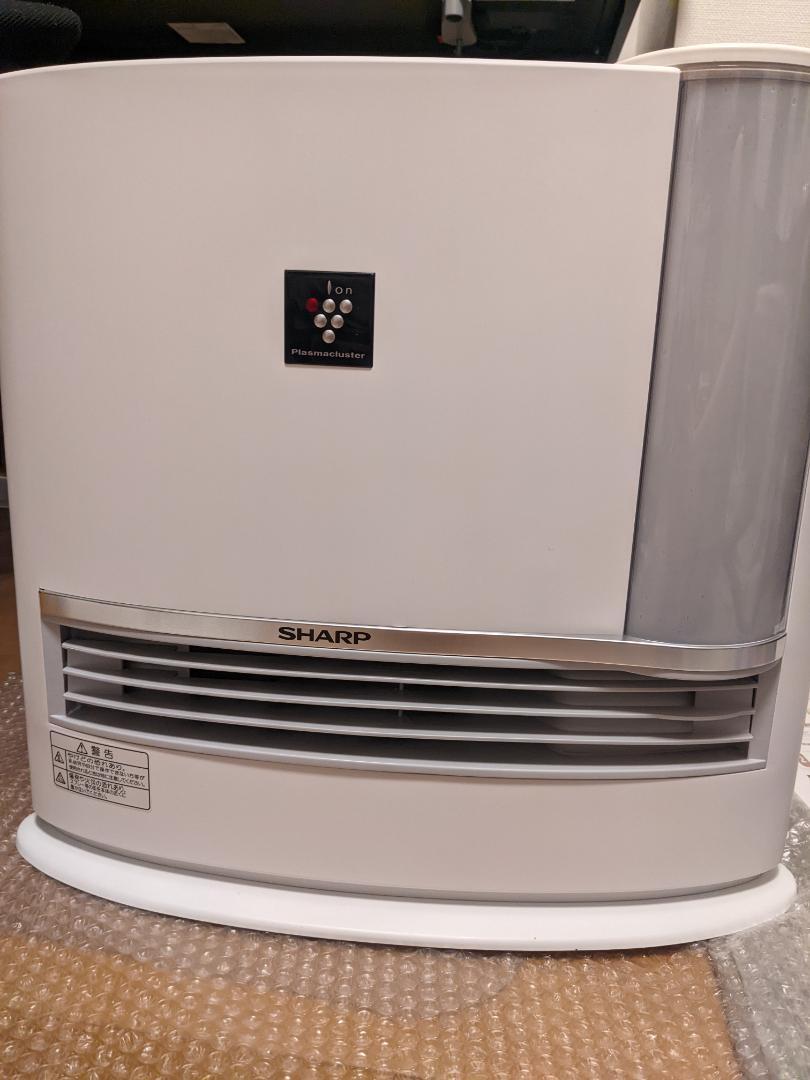 【ラッピング不可】 シャープ 加湿 セラミックファンヒーター プラズマクラスター HX-L120-W - ファンヒーター