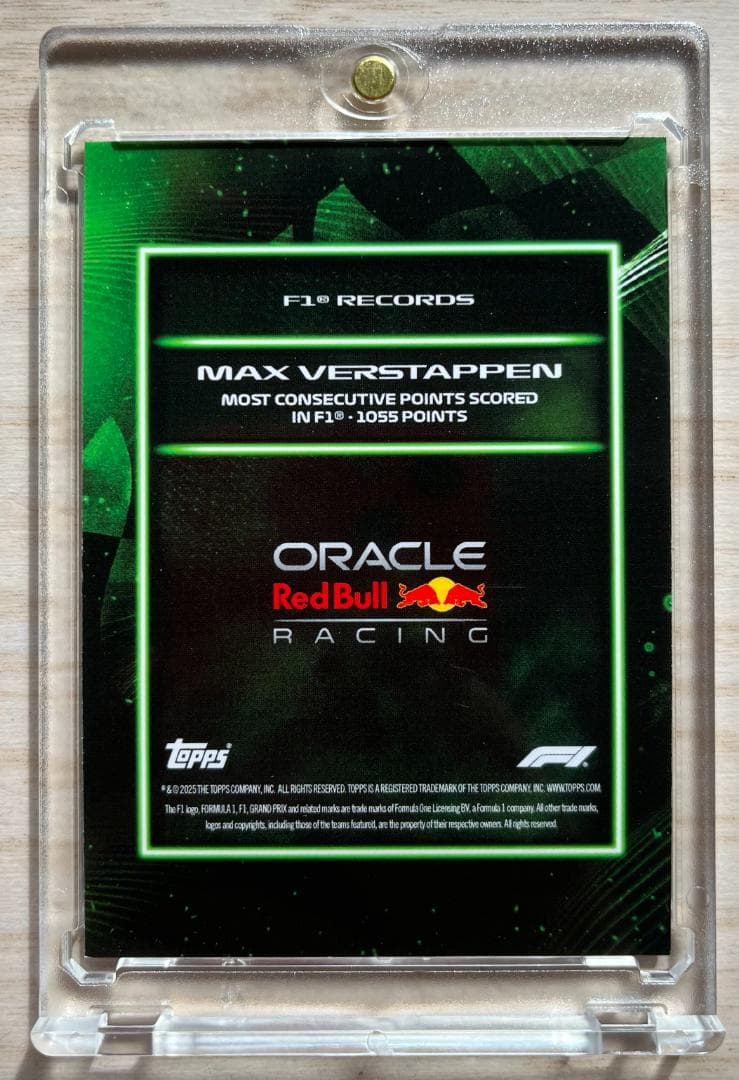 Topps F1 Lights Out 2025 Verstappen 75 UP786_INFO