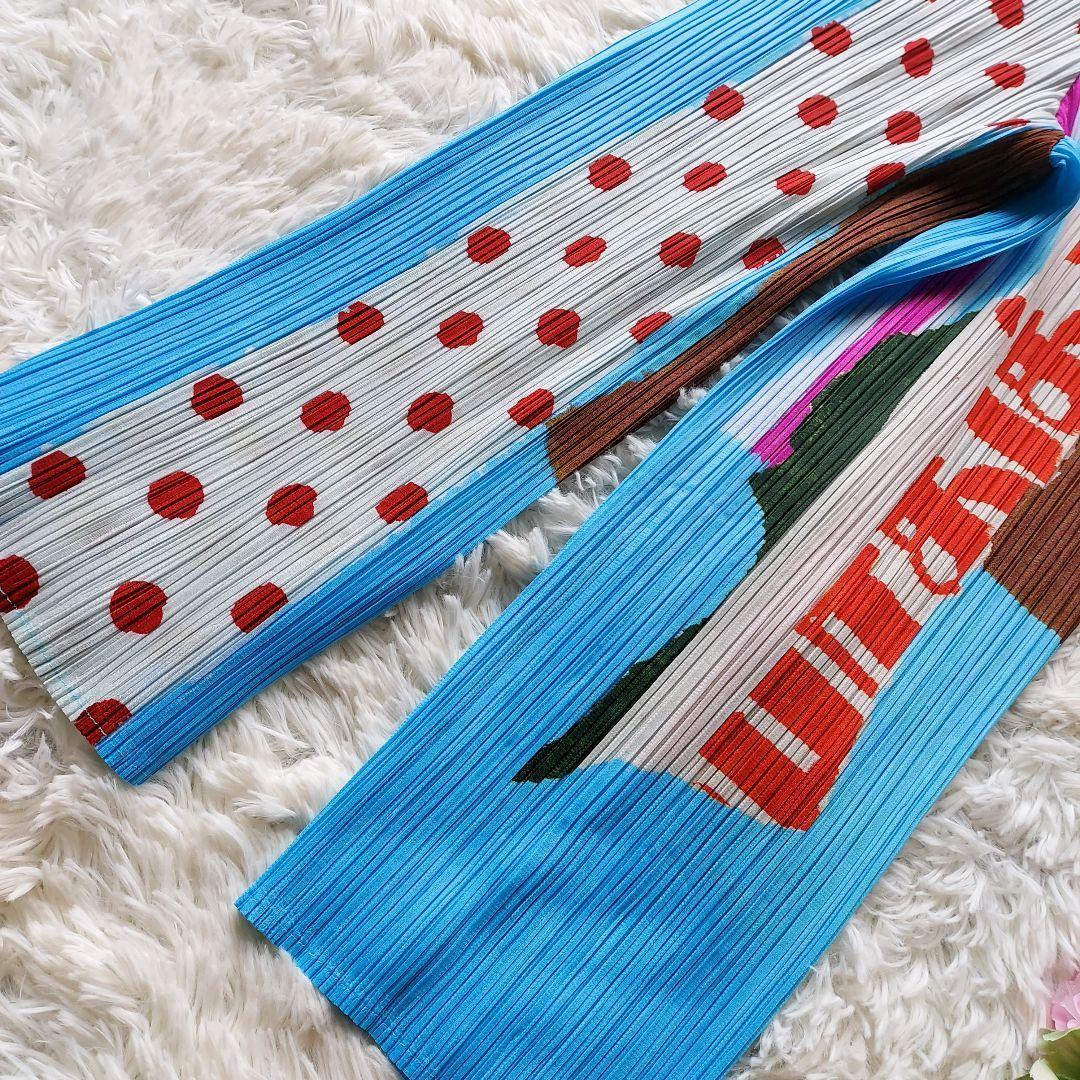 プリーツプリーズ テキスタイル textile polka dot パンツ 総柄 画像2