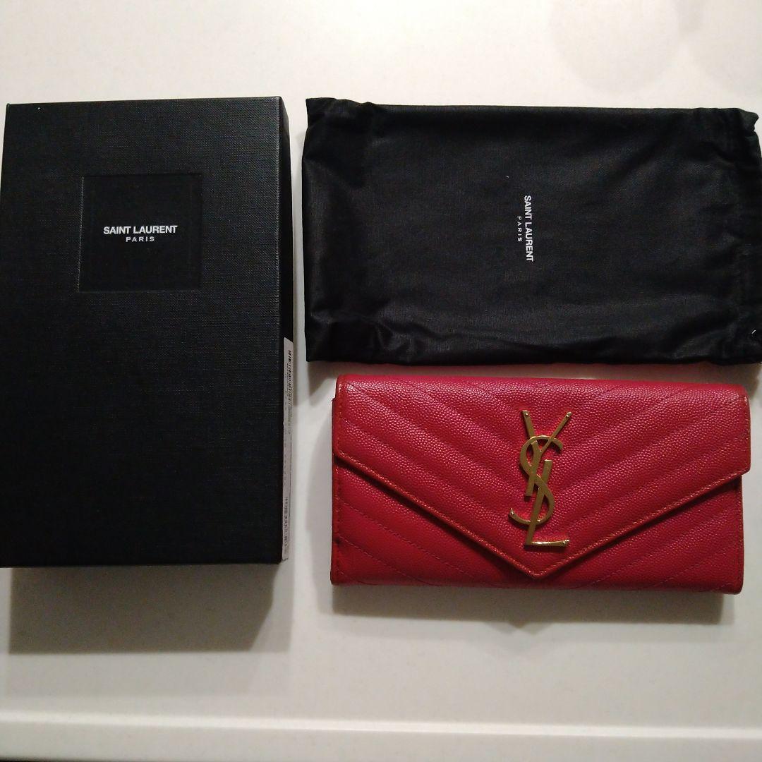 YSL モノグラムラージフラップウォレットYves Saint Laurent