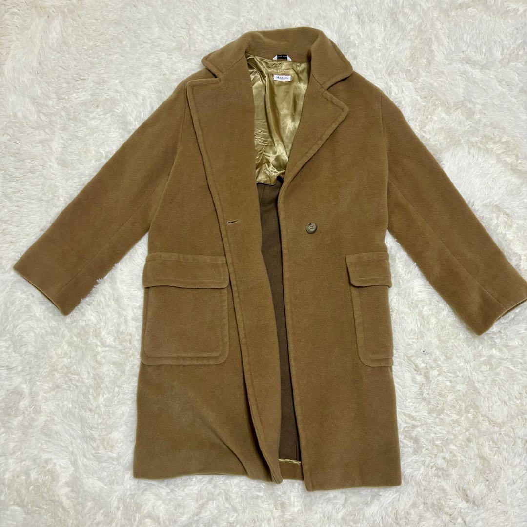 MAX mara MAX＆Co. トレンチコート カシミア混 紐付き キャメル
