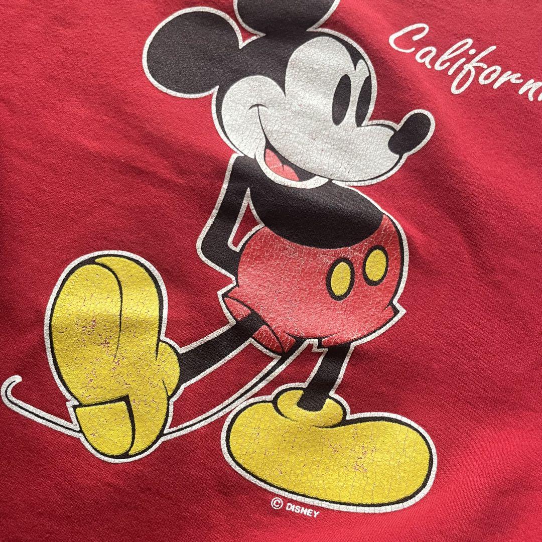 90s ミッキーマウス プリント スウェット トレーナー size L USA製