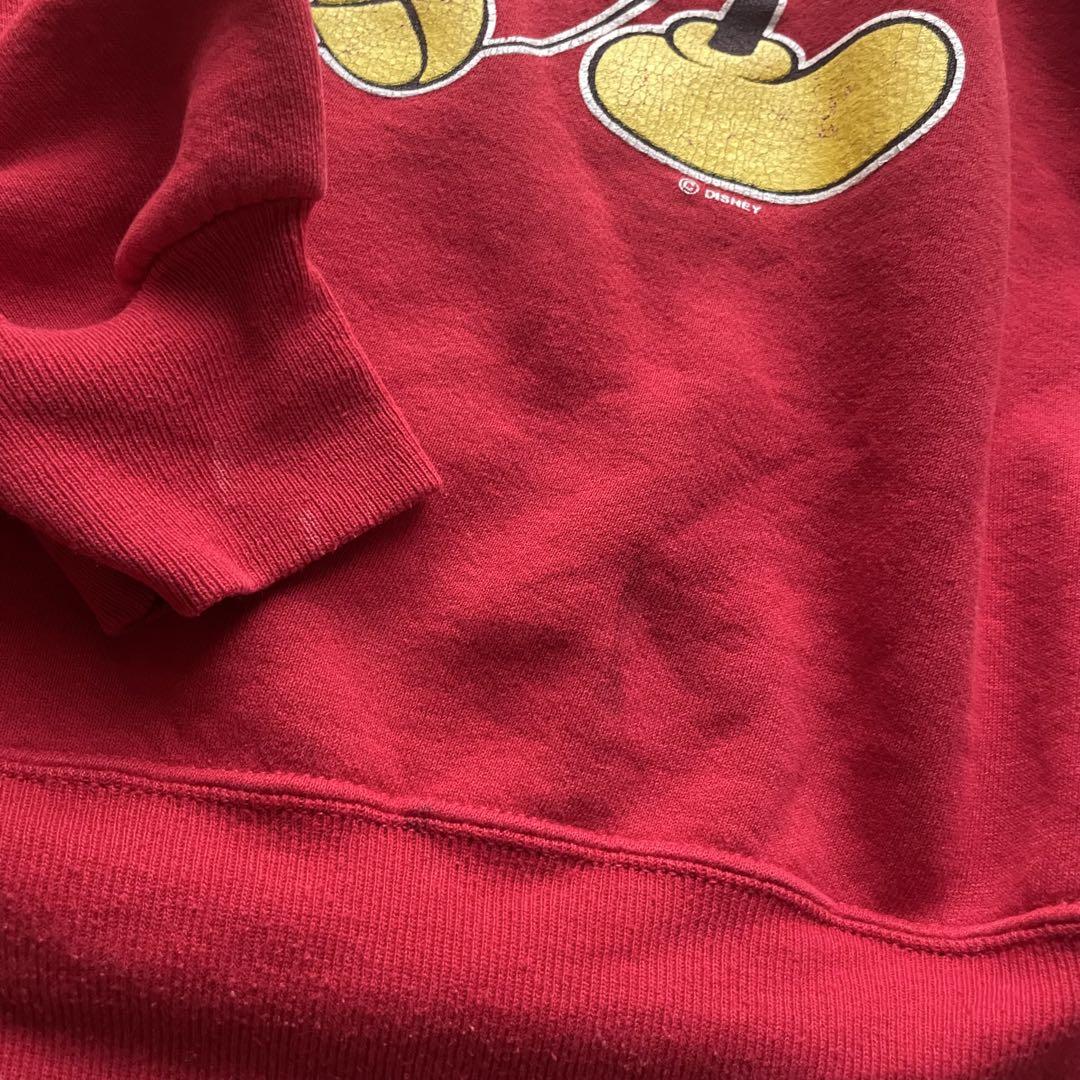 90s ミッキーマウス プリント スウェット トレーナー size L USA製