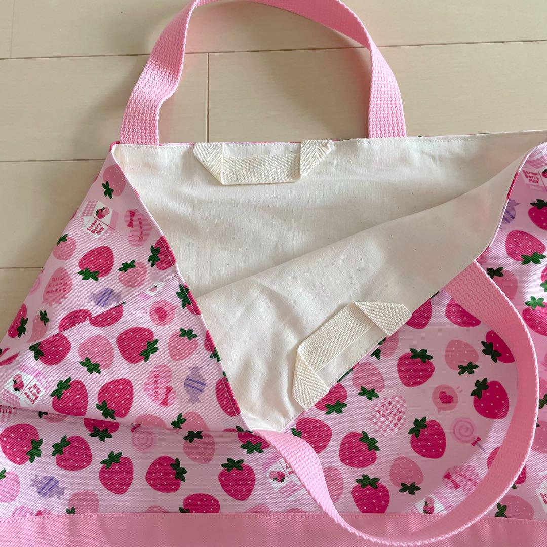 割引ハンドメイド・手芸 - 入園入学5点セット いちご ピンク