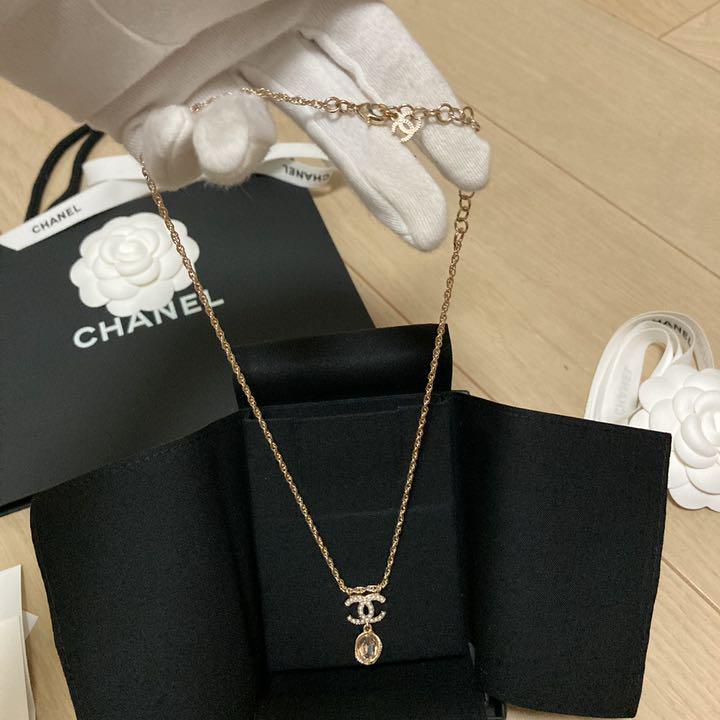 超美品の 【SALE】シャネル ロングネックレス マドモアゼル ボールチェーン 1Q34 - ネックレス