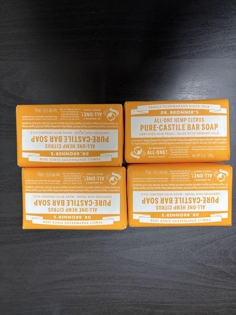 Dr. Bronner\'s Pure-Castile Bar Soap 4個