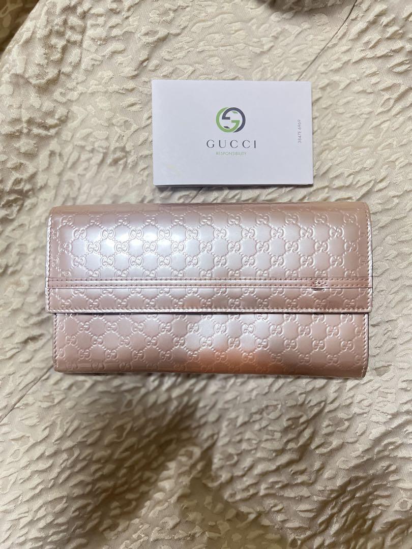 GUCCI ピンクレザー長財布 グッチ