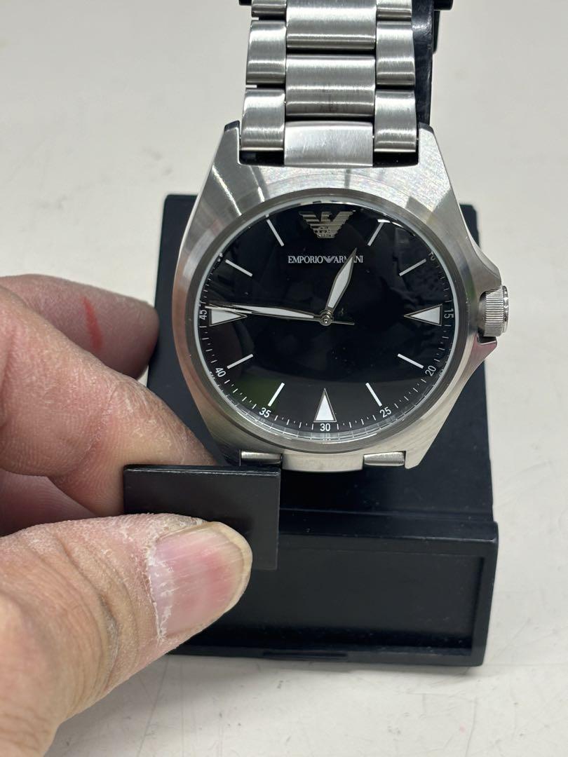B5005【美品】エンポリオアルマーニクォーツメンズ時計AR-11255