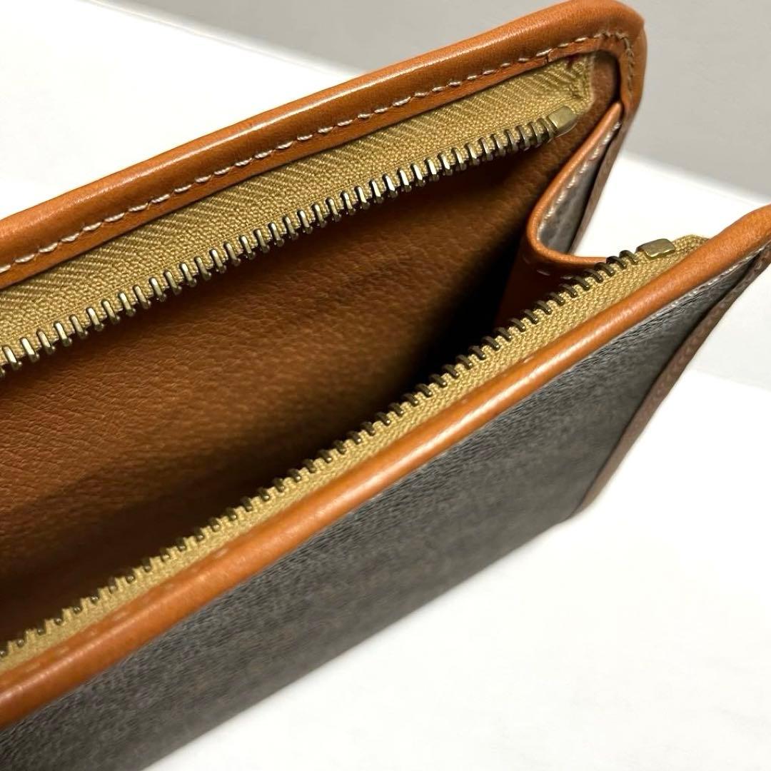 CELINE セリーヌ マカダム クラッチバッグ レディース ブラウン