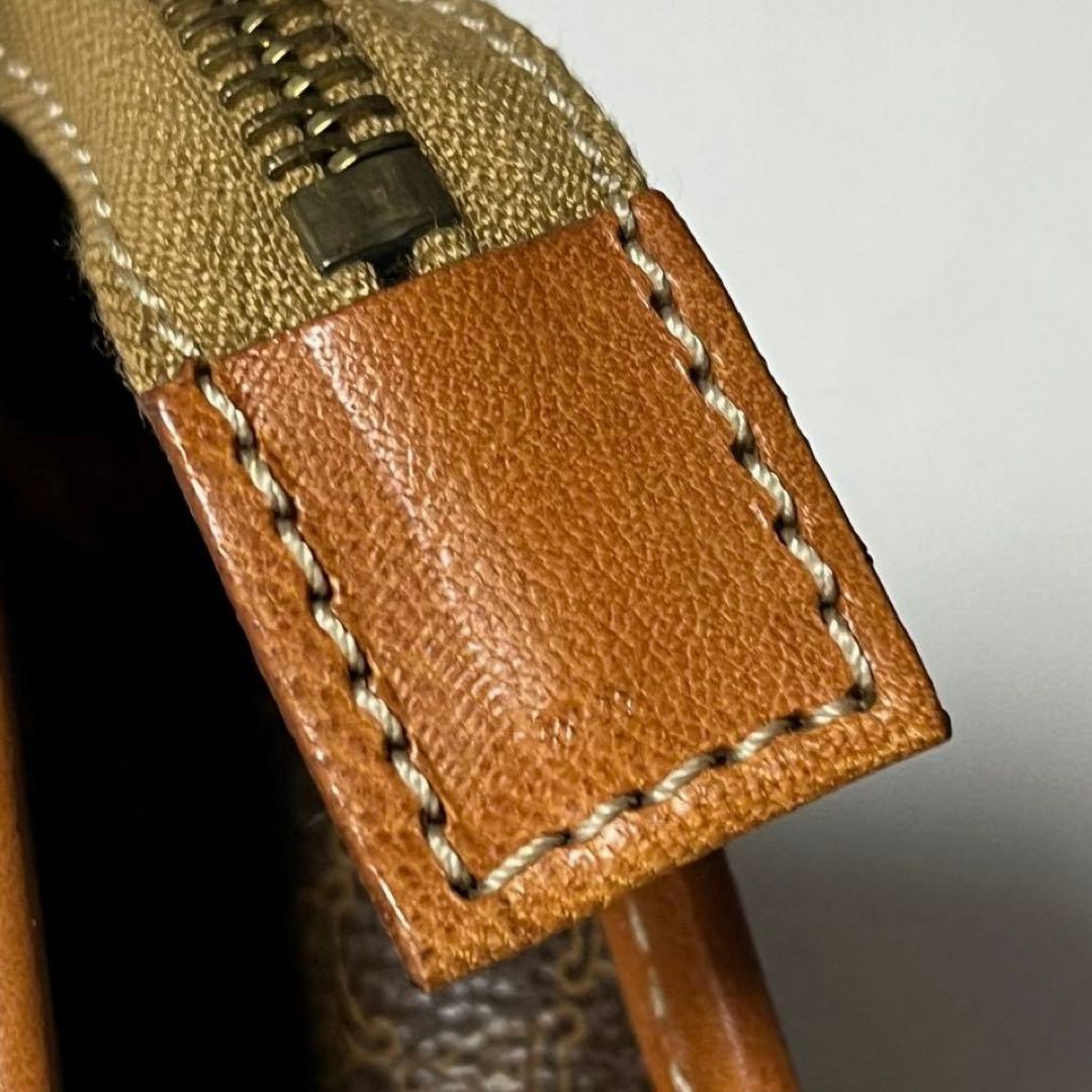 CELINE セリーヌ マカダム クラッチバッグ レディース ブラウン