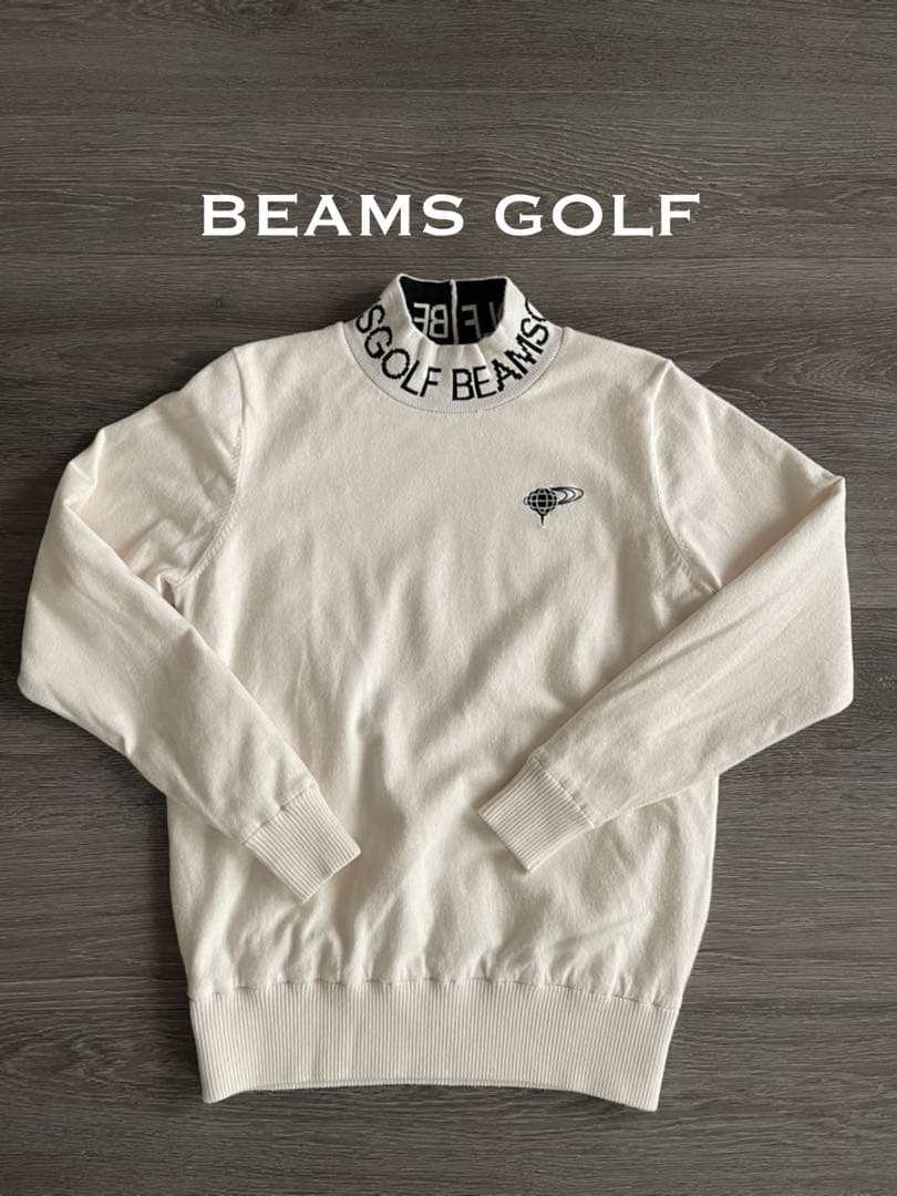 BEAMS GOLF ビームスゴルフ モックネック 裏地付きニット レディースM BEAMS GOLF