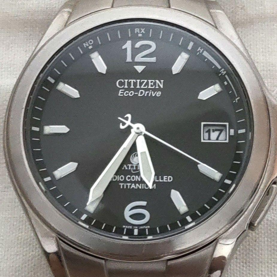 CITIZEN シチズン Eco-Drive ATTESA 電波ソーラー時計